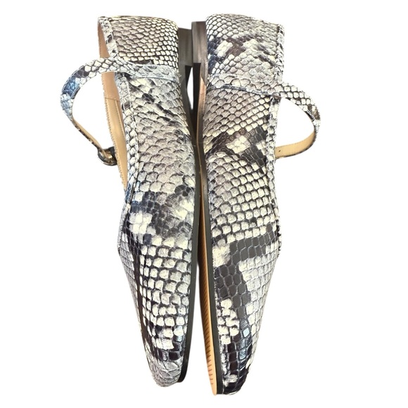 Marc Gisher Garissa Snake Skin Mary Jane Loafer Light Natural Size 9.5 - Picture 7 of 10